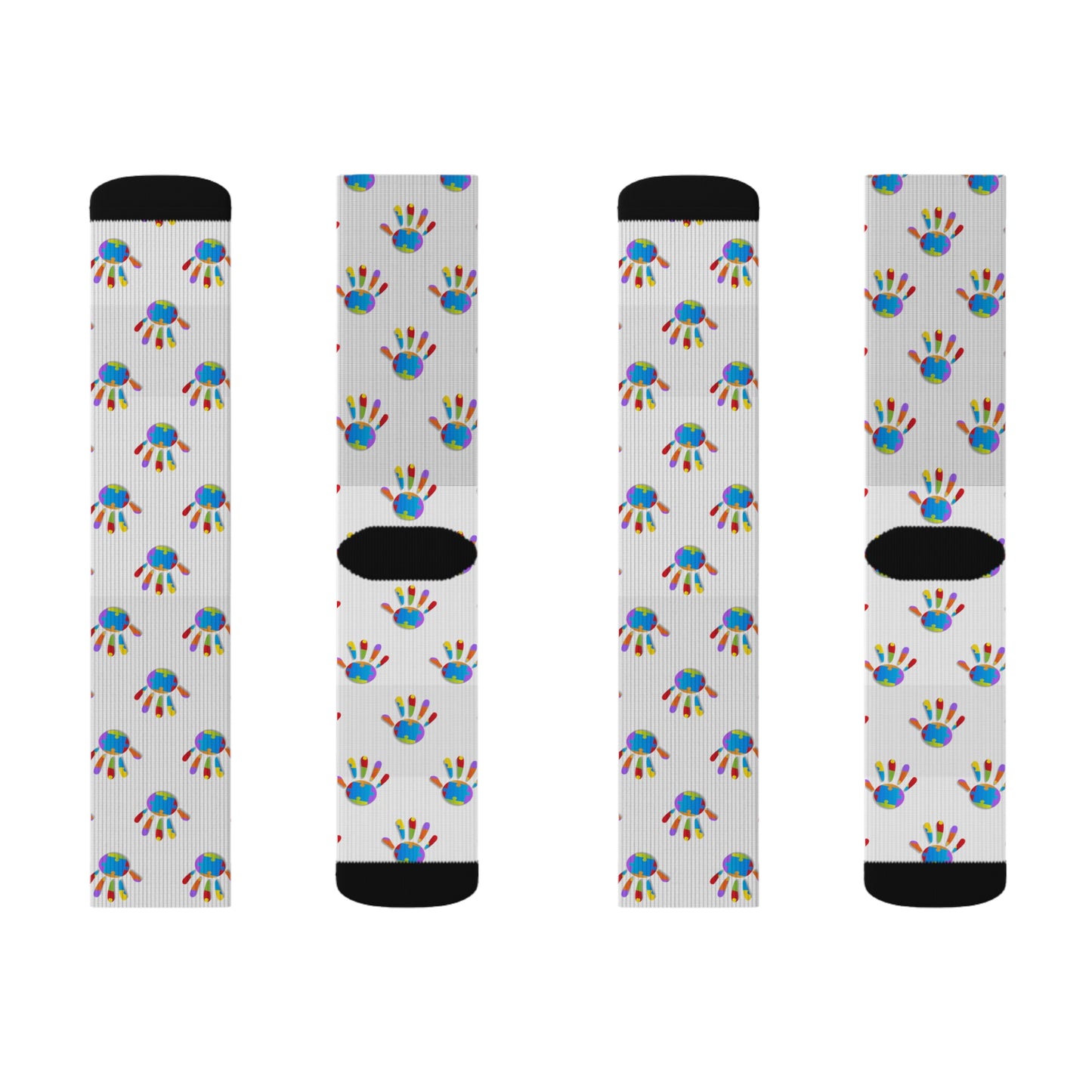 Socks Autism Awareness Sublimation