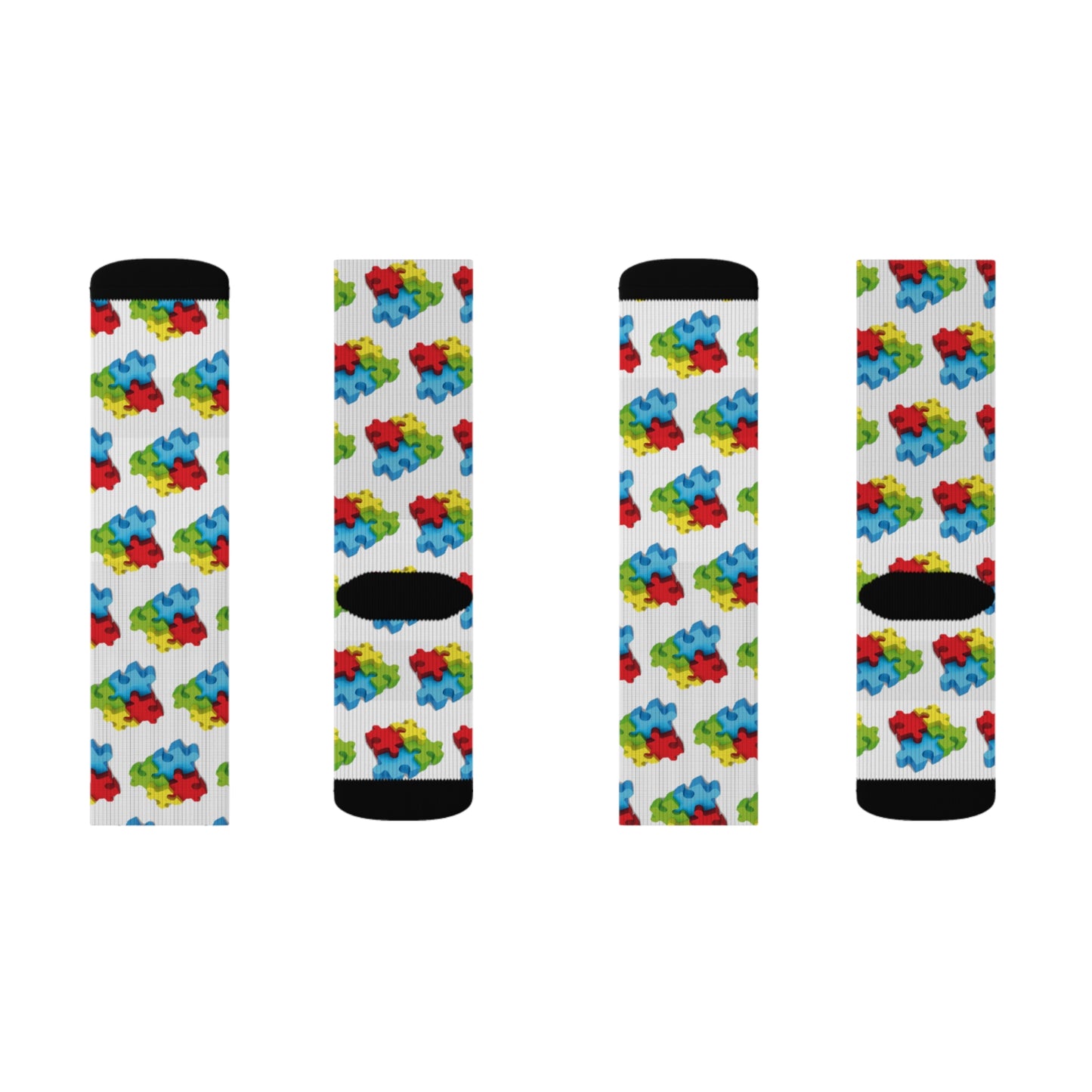 Socks Autism Awareness Sublimation