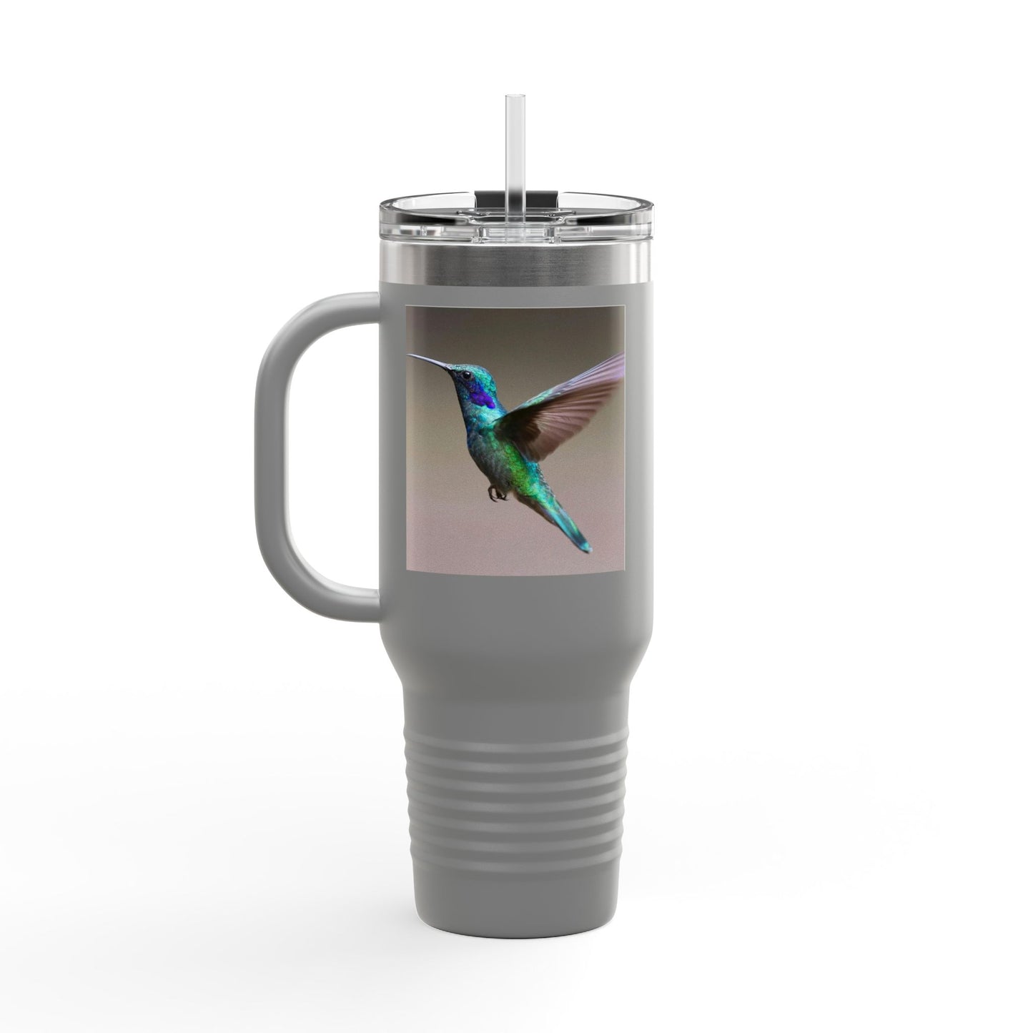 Eco-Friendly Hummingbird Insulated Travel Mug - 40oz for Hot & Cold Beverages