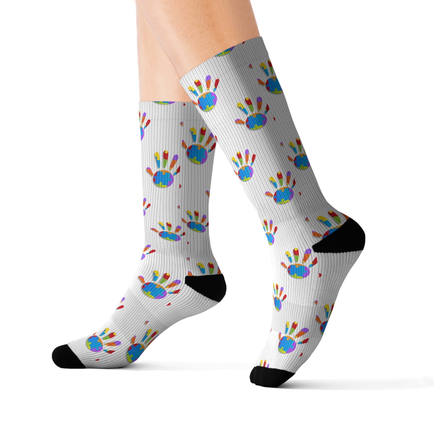 Socks Autism Awareness Sublimation