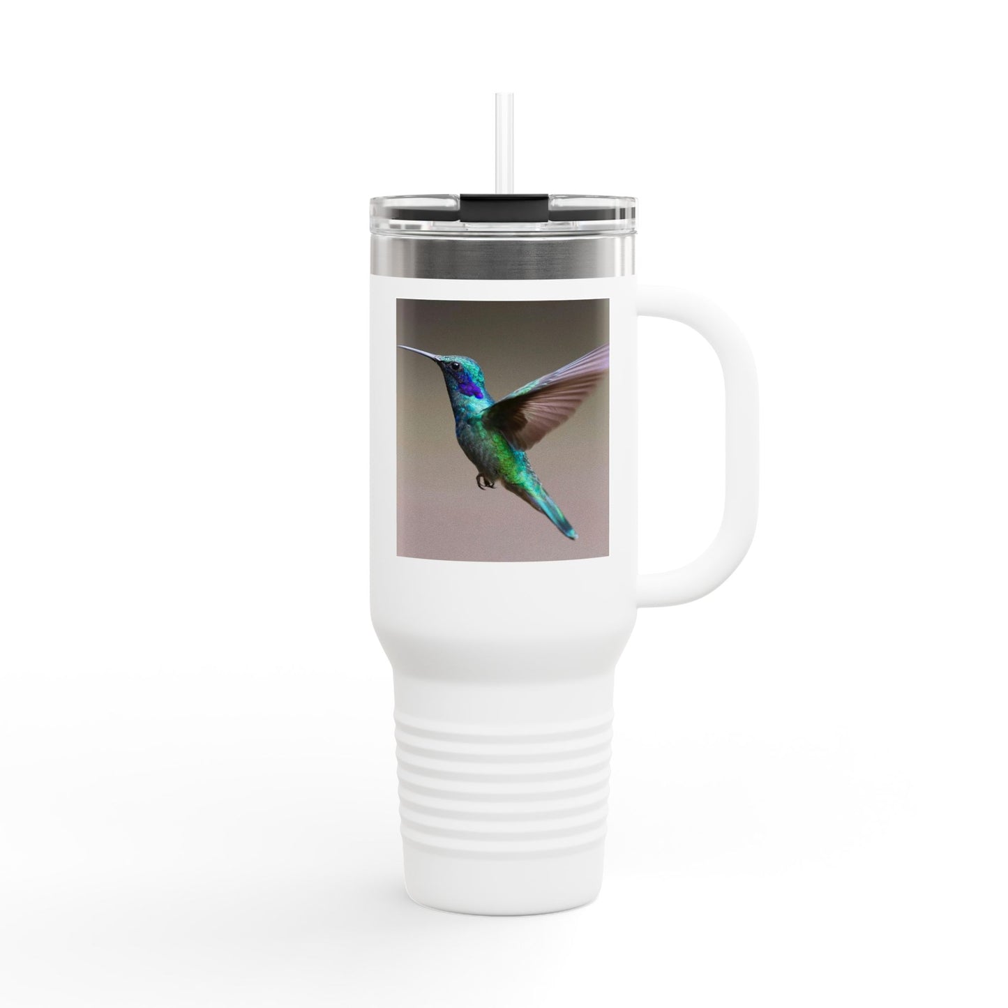 Eco-Friendly Hummingbird Insulated Travel Mug - 40oz for Hot & Cold Beverages