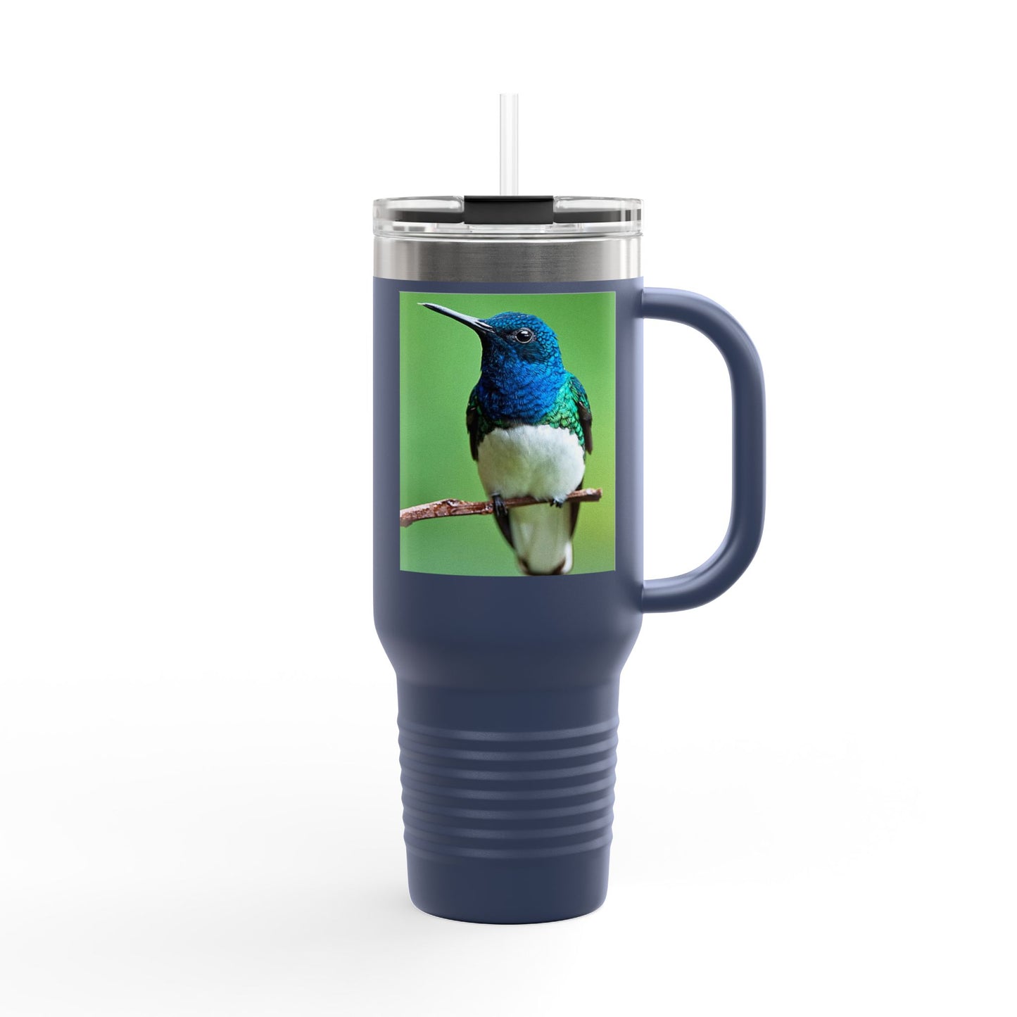 Colorful Hummingbird Insulated Travel Mug - 40oz Eco-Friendly Drinkware