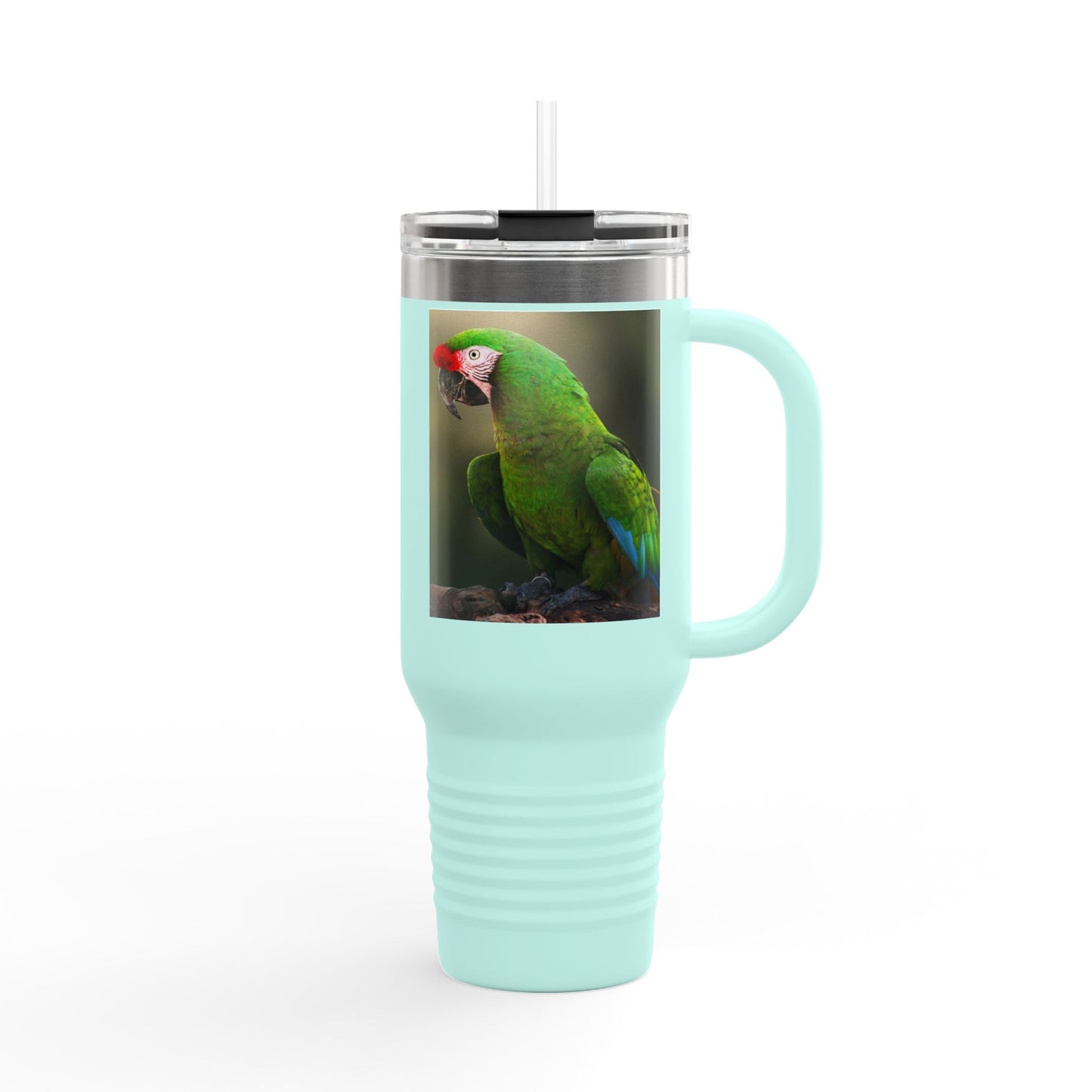 Tropical Parrot Insulated Travel Mug - 40oz Adventure Companion