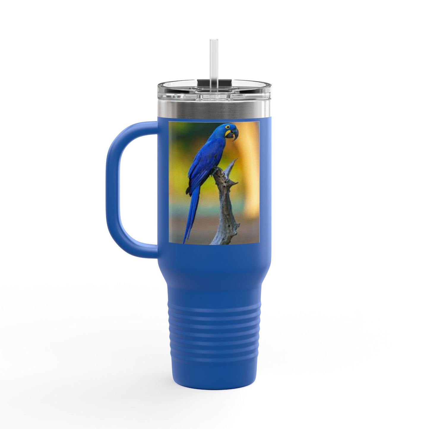 Rio Blue Parrot Insulated Travel Mug - 40oz