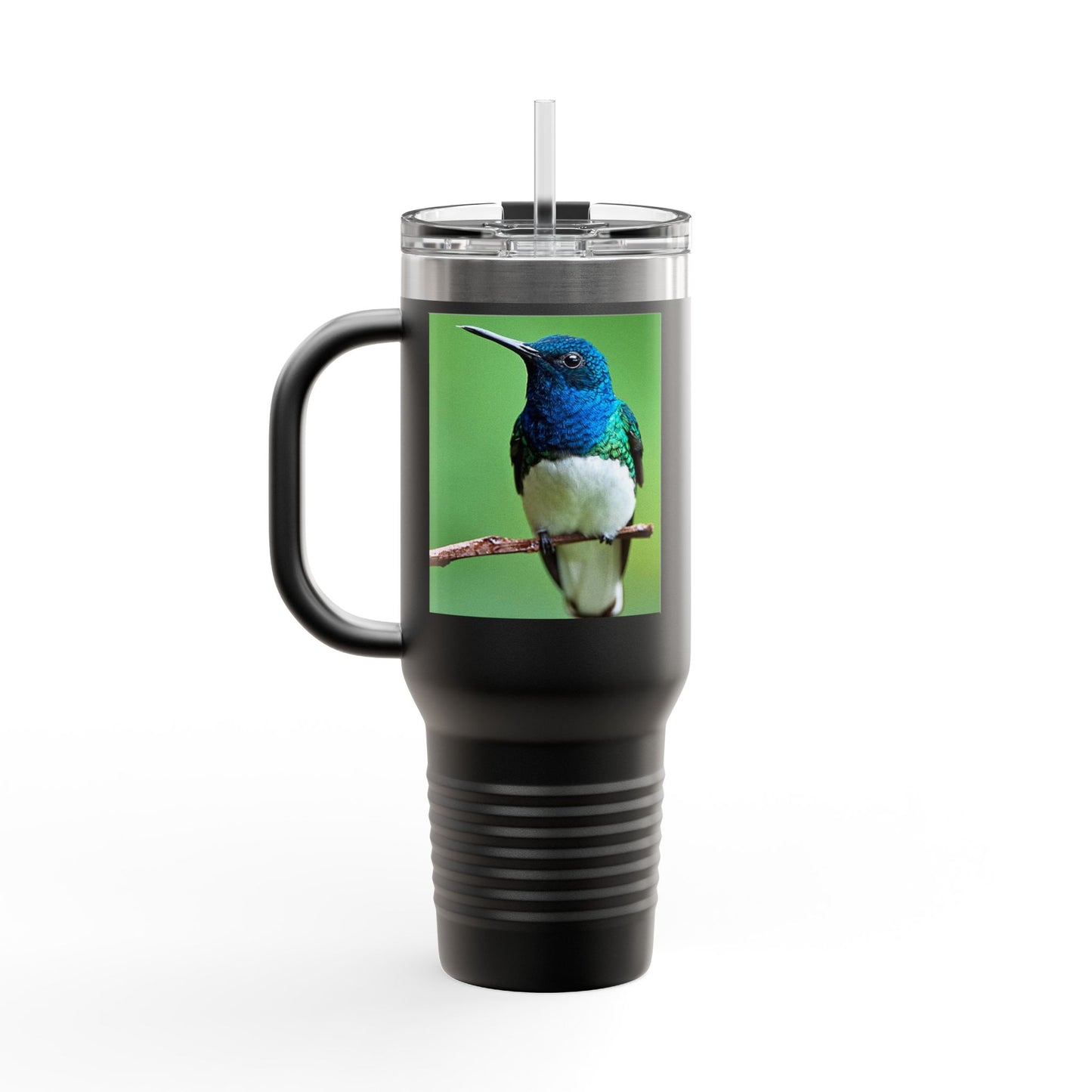 Colorful Hummingbird Insulated Travel Mug - 40oz Eco-Friendly Drinkware