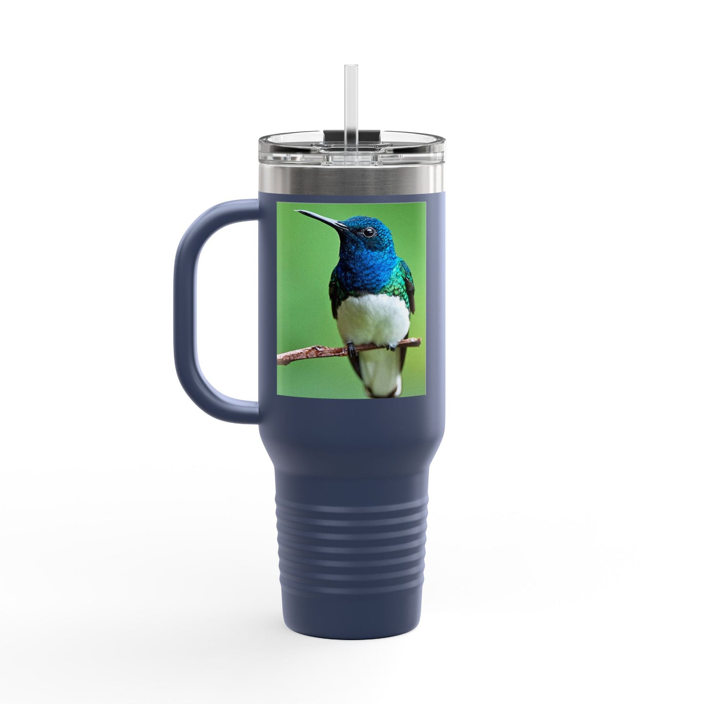 Colorful Hummingbird Insulated Travel Mug - 40oz Eco-Friendly Drinkware