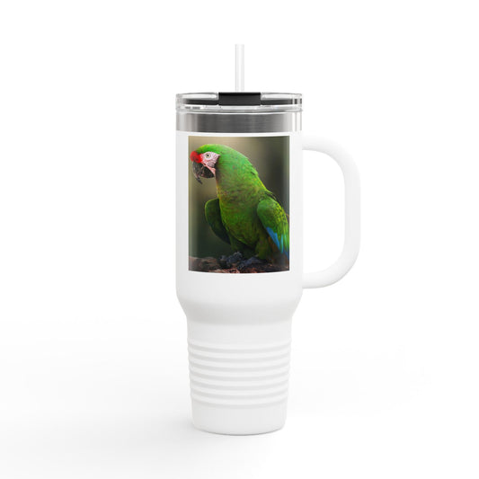 Tropical Parrot Insulated Travel Mug - 40oz Adventure Companion