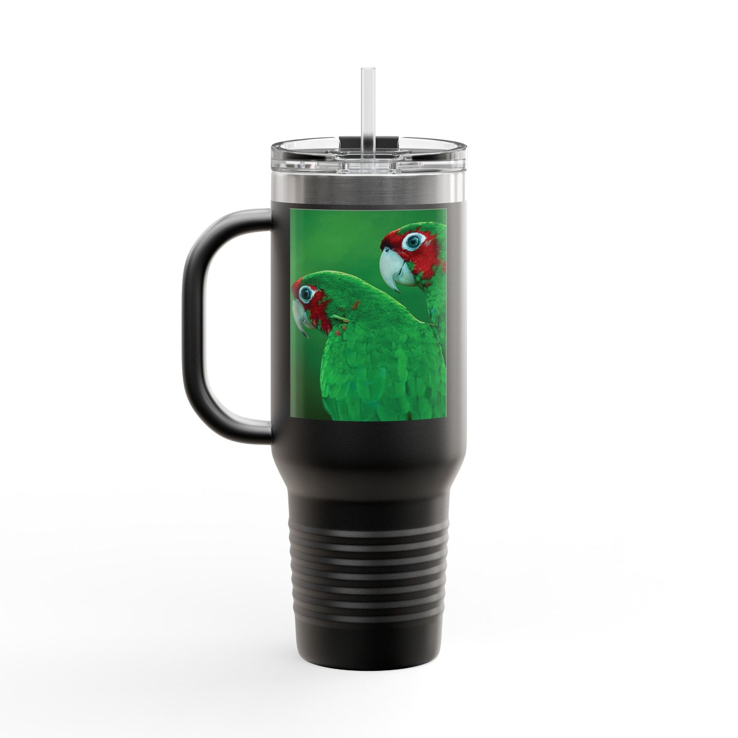 Tropical Parrot Insulated Travel Mug - 40oz, Perfect for Adventures & Gifts