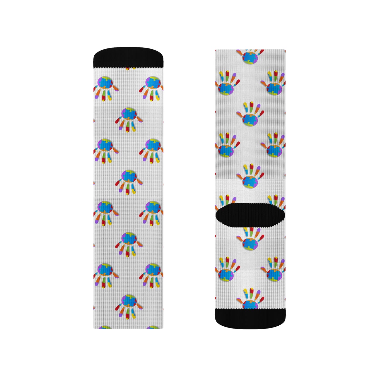 Socks Autism Awareness Sublimation