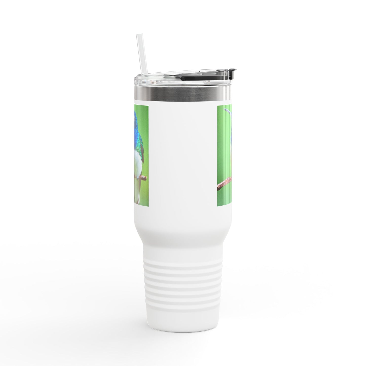 Colorful Hummingbird Insulated Travel Mug - 40oz Eco-Friendly Drinkware