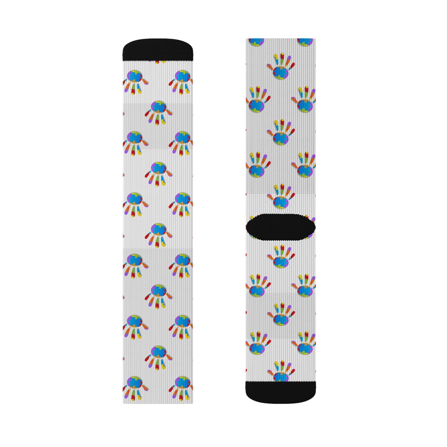 Socks Autism Awareness Sublimation