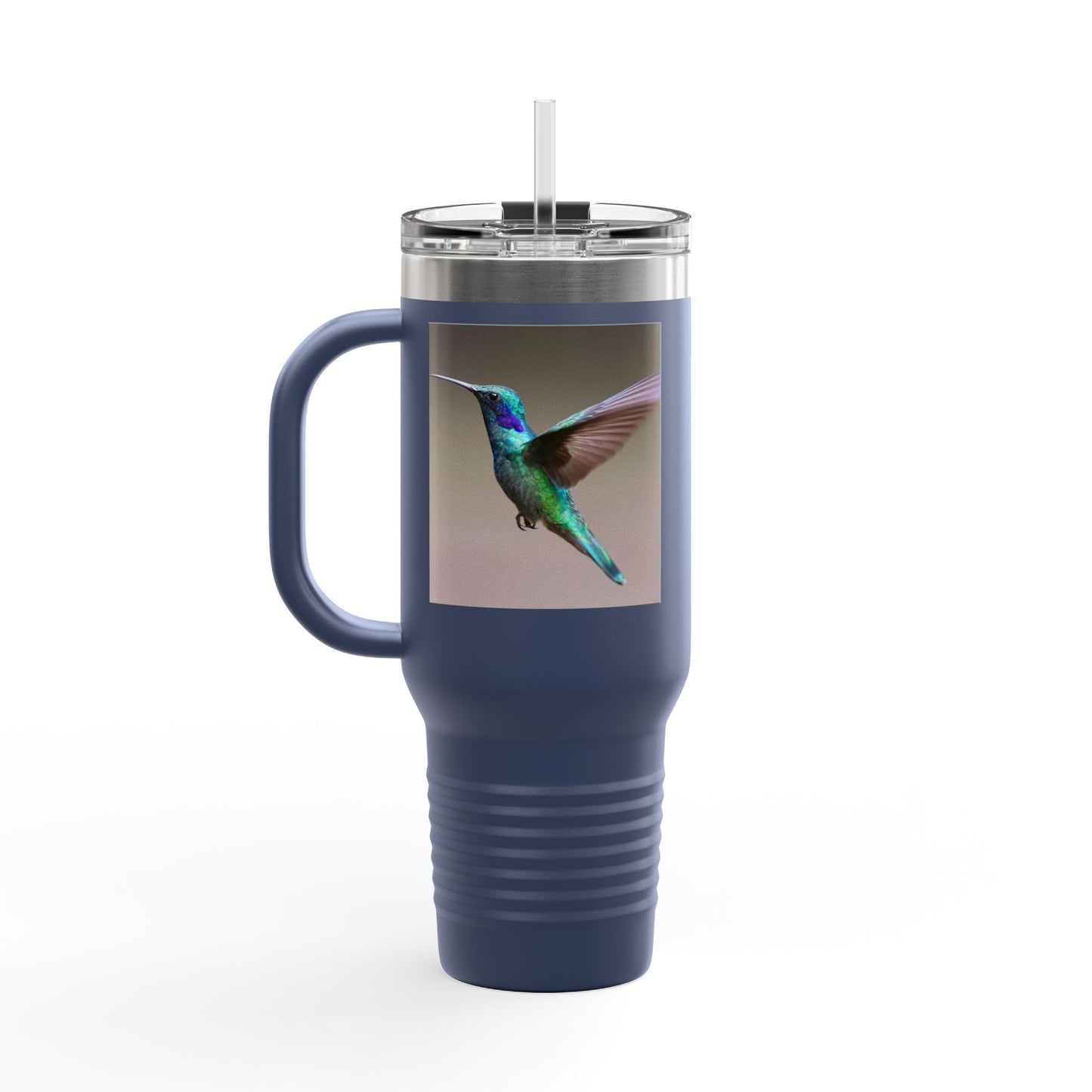 Eco-Friendly Hummingbird Insulated Travel Mug - 40oz for Hot & Cold Beverages