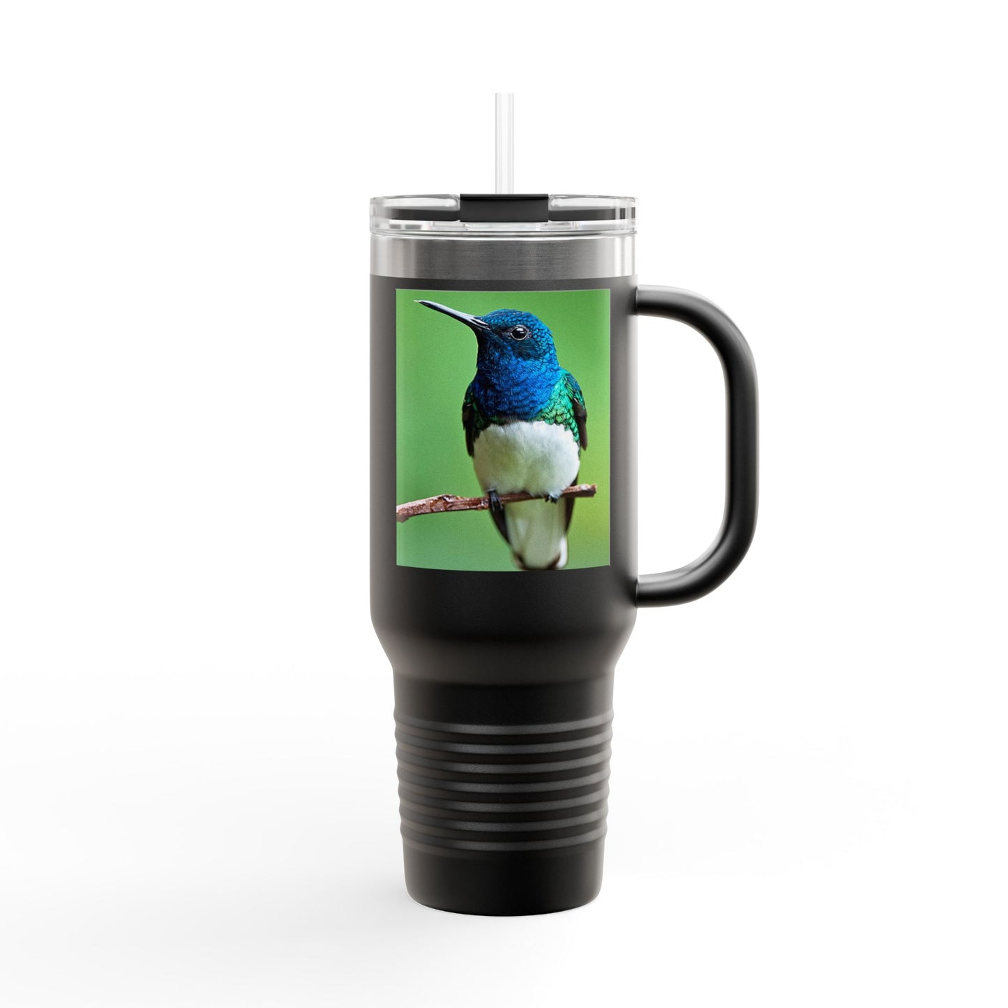 Colorful Hummingbird Insulated Travel Mug - 40oz Eco-Friendly Drinkware