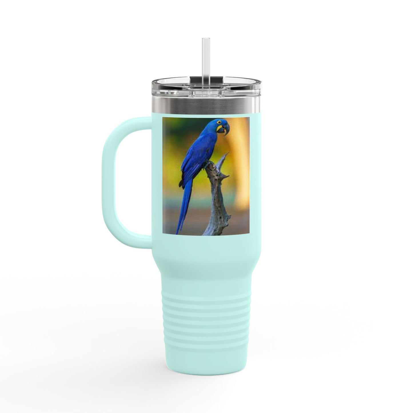 Rio Blue Parrot Insulated Travel Mug - 40oz