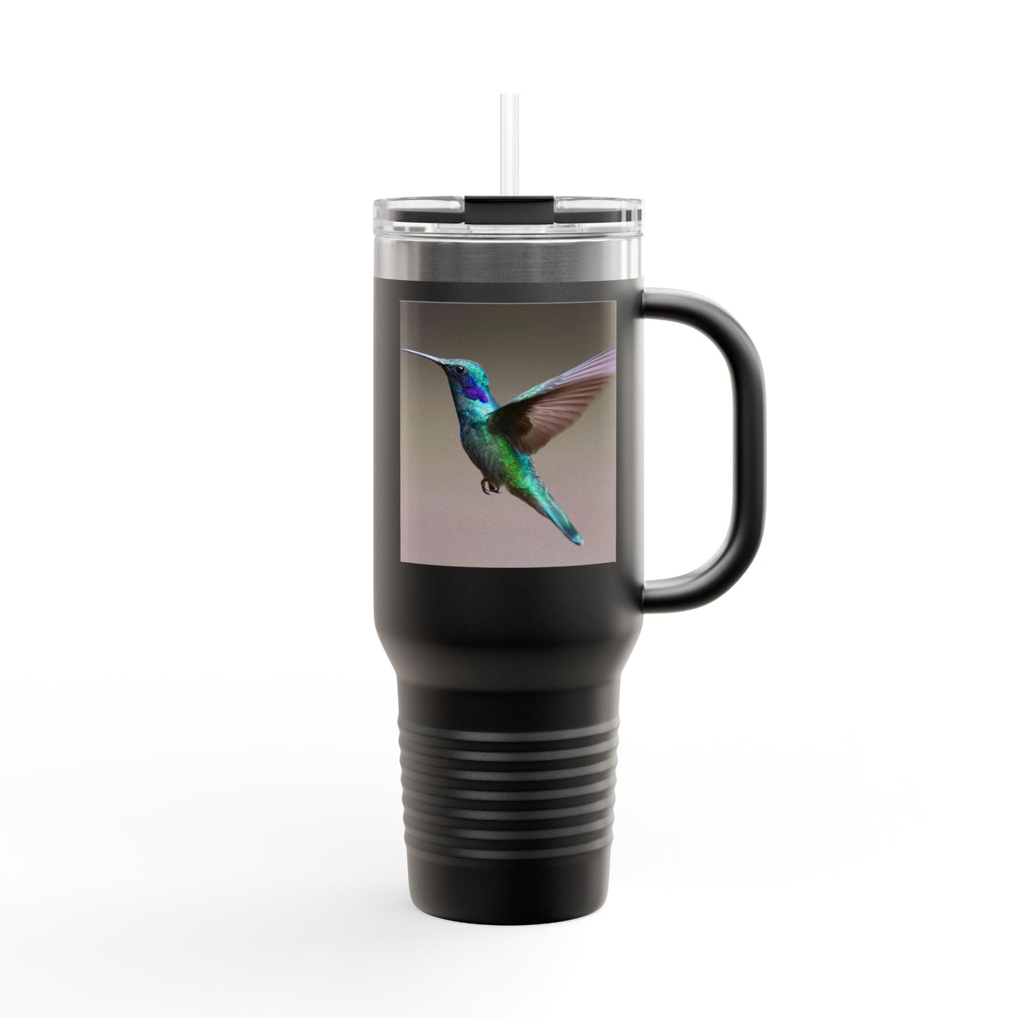 Eco-Friendly Hummingbird Insulated Travel Mug - 40oz for Hot & Cold Beverages