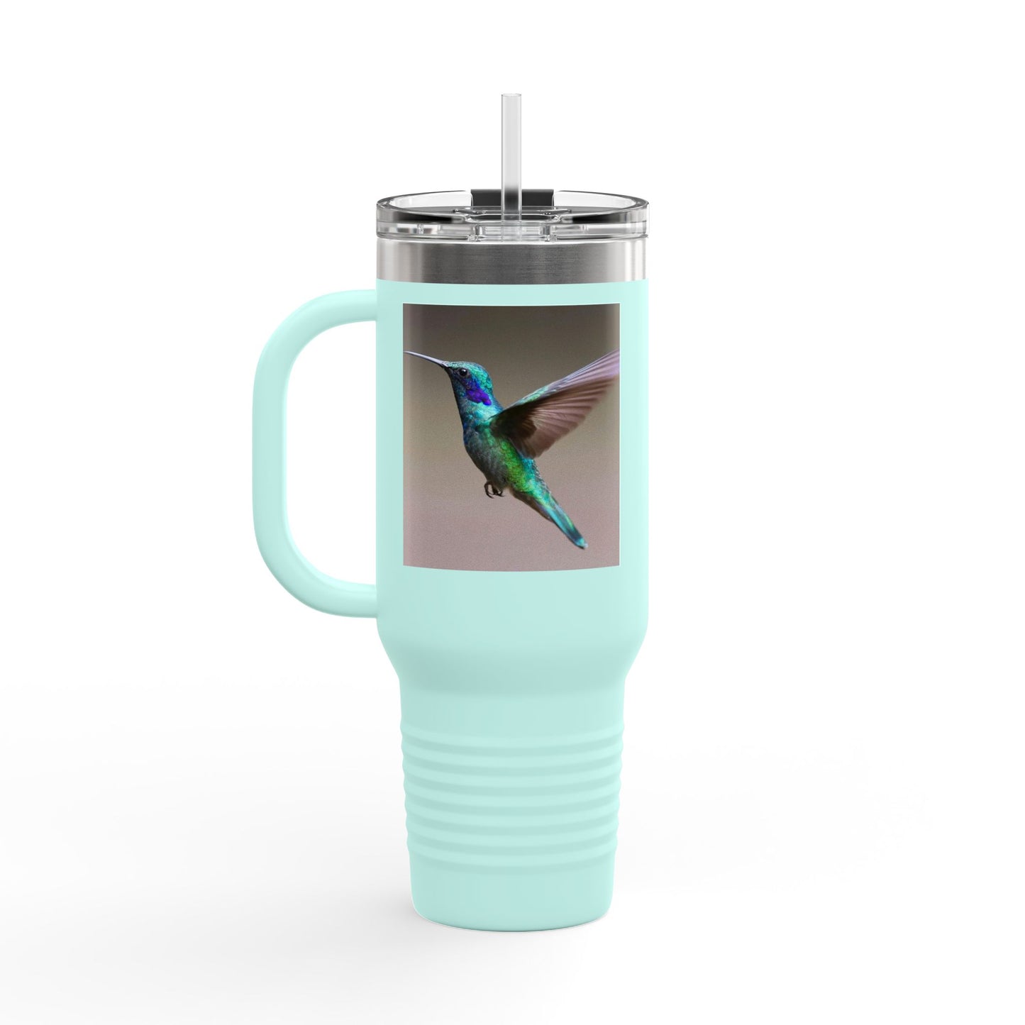 Eco-Friendly Hummingbird Insulated Travel Mug - 40oz for Hot & Cold Beverages