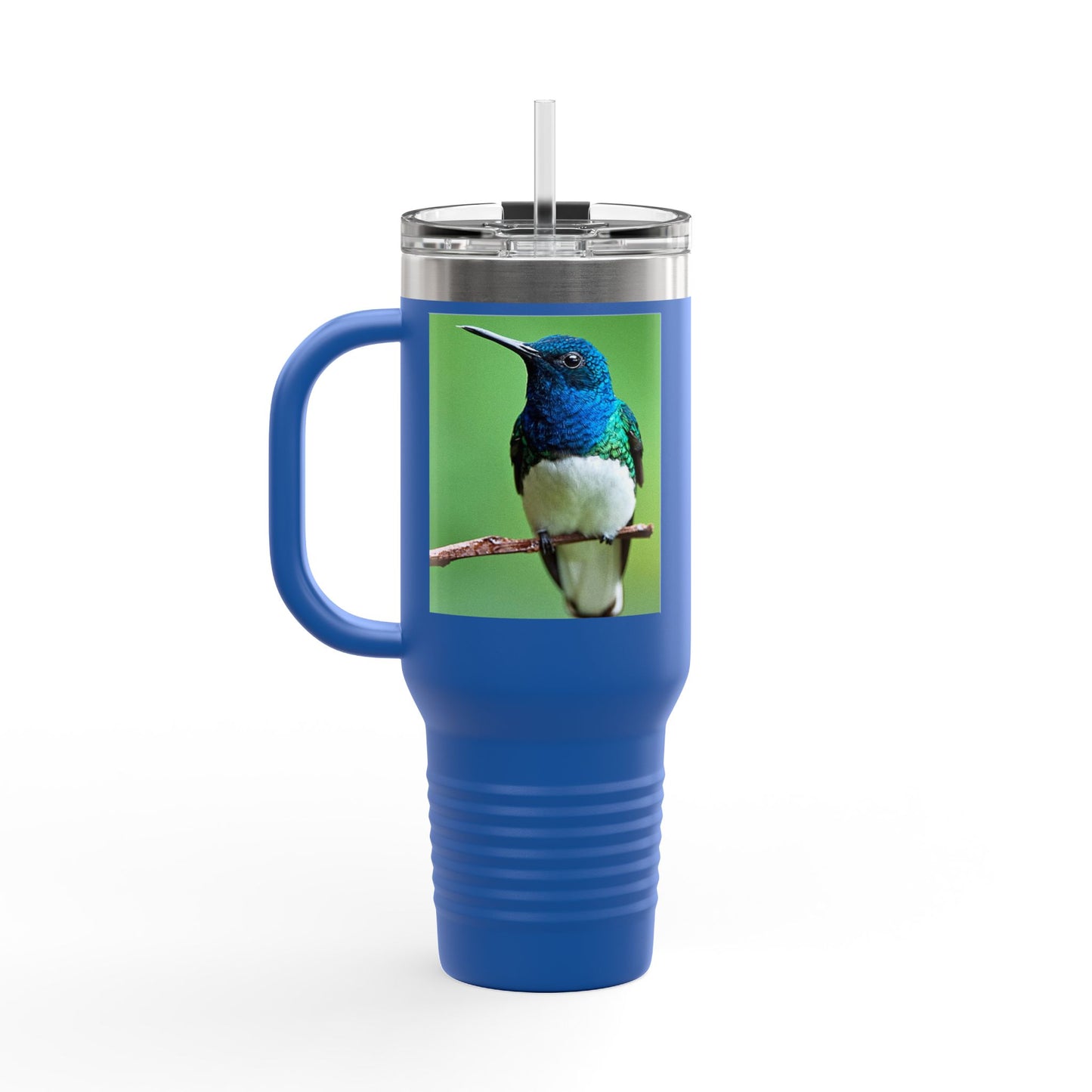 Colorful Hummingbird Insulated Travel Mug - 40oz Eco-Friendly Drinkware