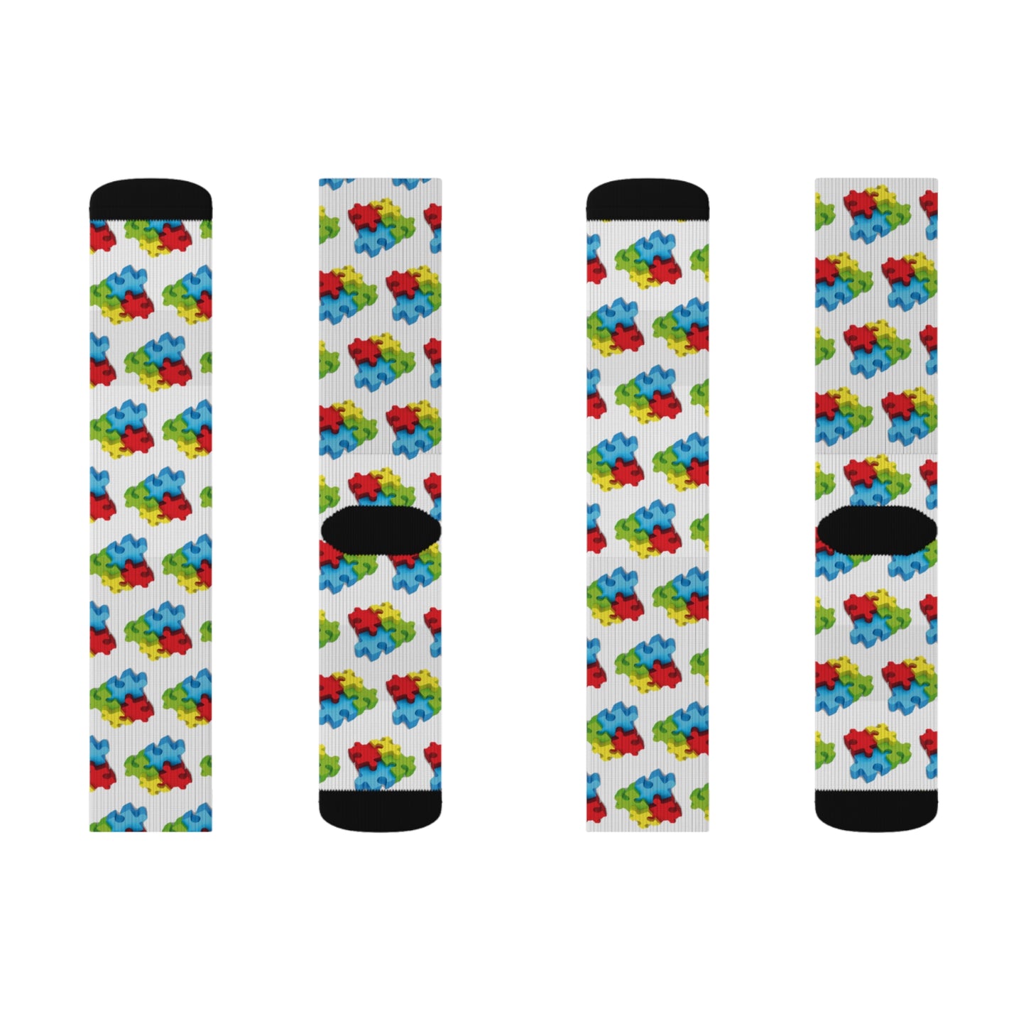 Socks Autism Awareness Sublimation