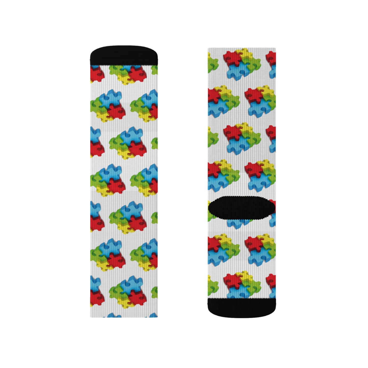 Socks Autism Awareness Sublimation