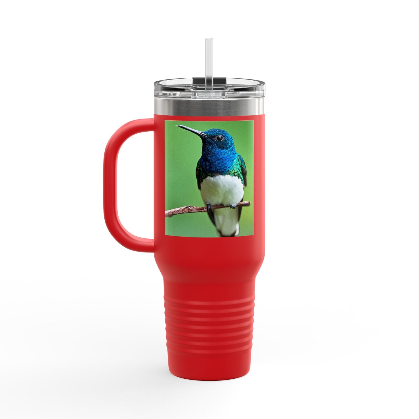 Colorful Hummingbird Insulated Travel Mug - 40oz Eco-Friendly Drinkware