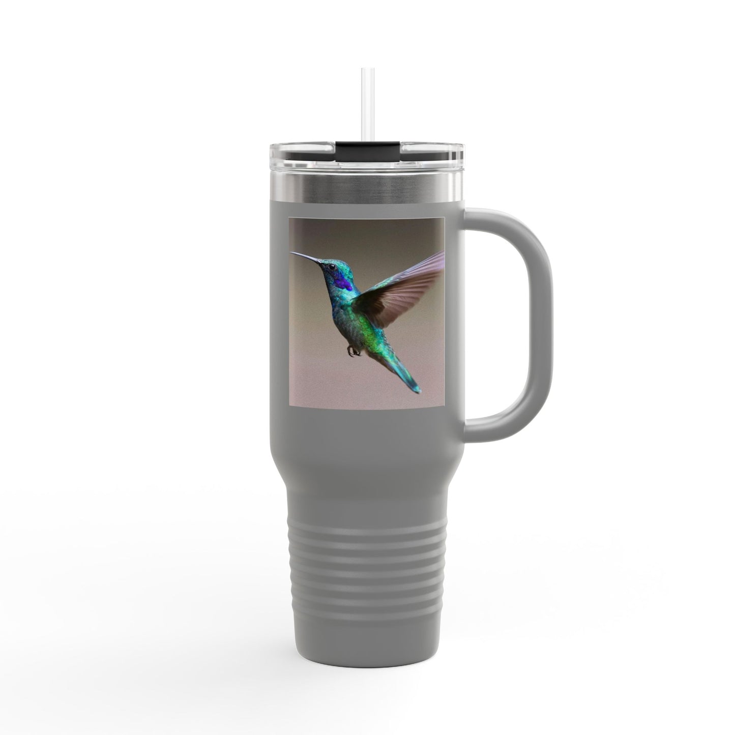 Eco-Friendly Hummingbird Insulated Travel Mug - 40oz for Hot & Cold Beverages