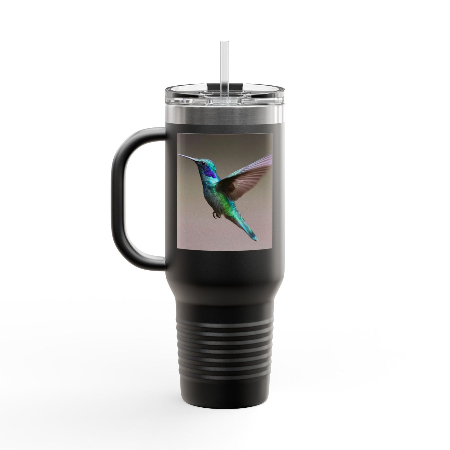 Eco-Friendly Hummingbird Insulated Travel Mug - 40oz for Hot & Cold Beverages