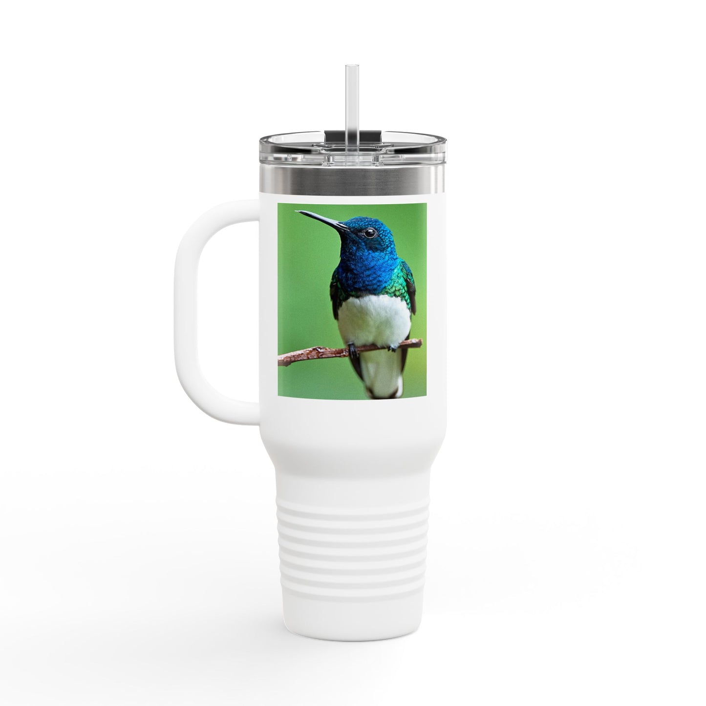 Colorful Hummingbird Insulated Travel Mug - 40oz Eco-Friendly Drinkware