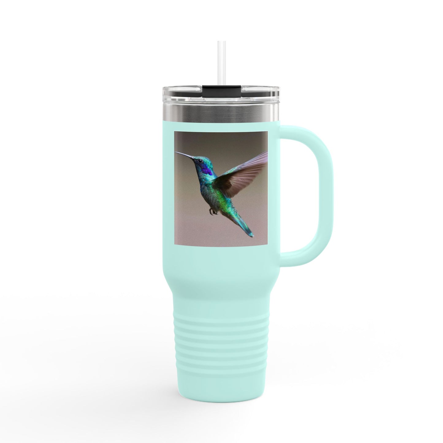 Eco-Friendly Hummingbird Insulated Travel Mug - 40oz for Hot & Cold Beverages