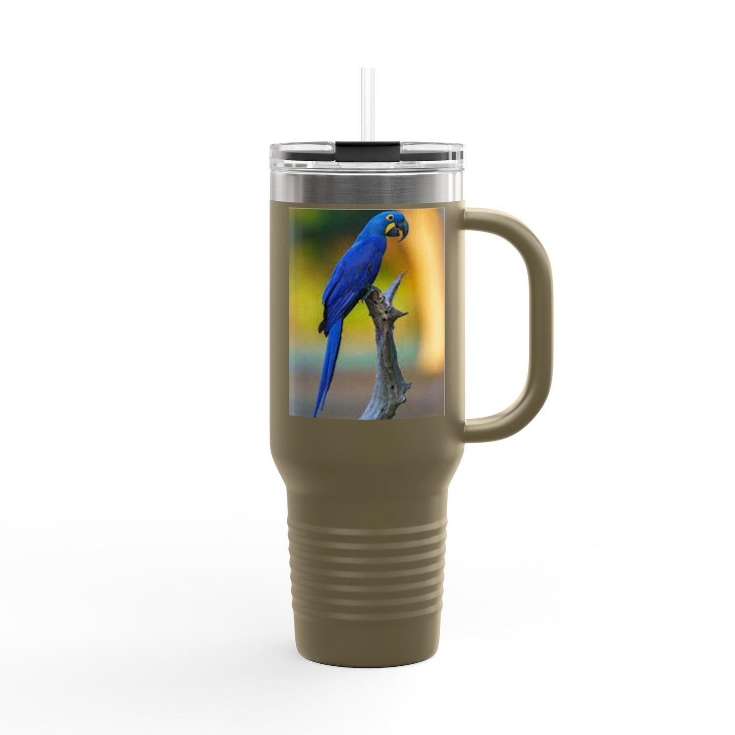 Rio Blue Parrot Insulated Travel Mug - 40oz